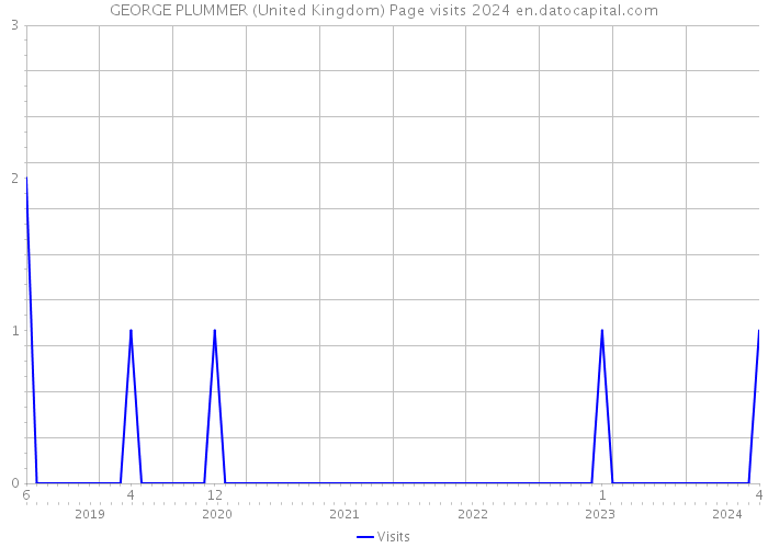 GEORGE PLUMMER (United Kingdom) Page visits 2024 