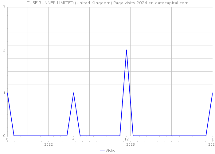 TUBE RUNNER LIMITED (United Kingdom) Page visits 2024 