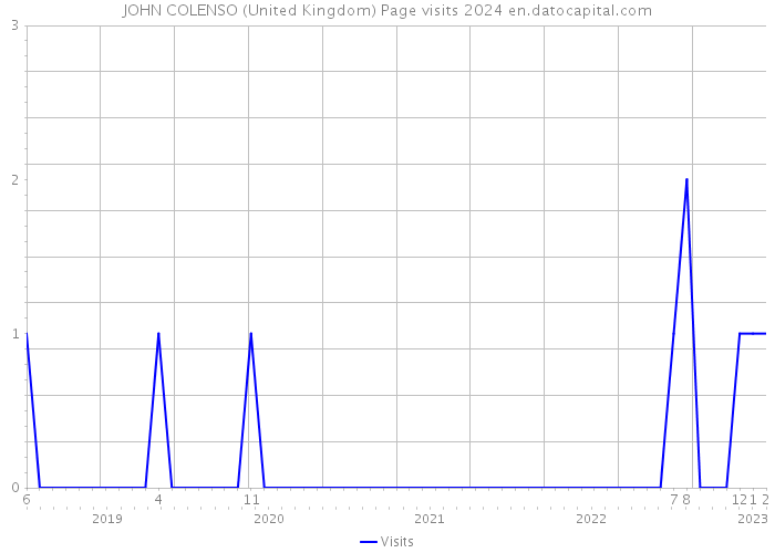 JOHN COLENSO (United Kingdom) Page visits 2024 