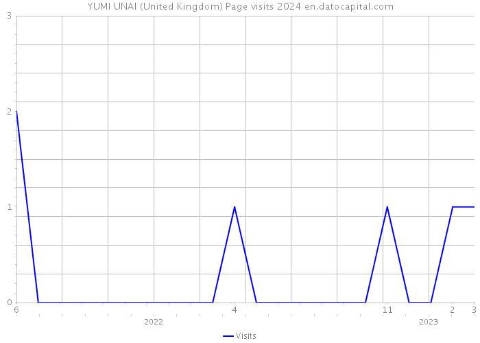 YUMI UNAI (United Kingdom) Page visits 2024 