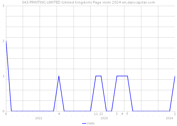 SAS PRINTING LIMITED (United Kingdom) Page visits 2024 