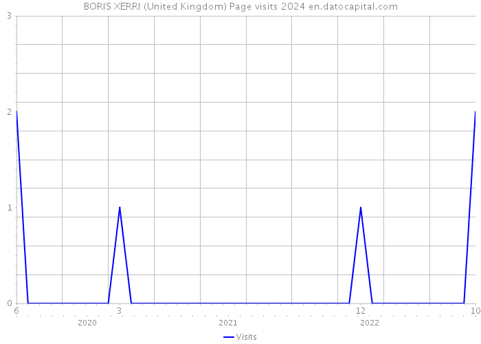 BORIS XERRI (United Kingdom) Page visits 2024 