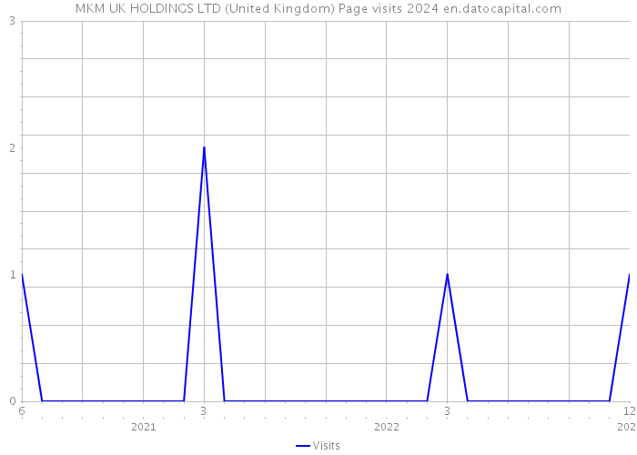 MKM UK HOLDINGS LTD (United Kingdom) Page visits 2024 