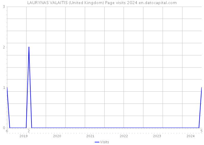 LAURYNAS VALAITIS (United Kingdom) Page visits 2024 