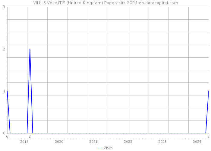 VILIUS VALAITIS (United Kingdom) Page visits 2024 