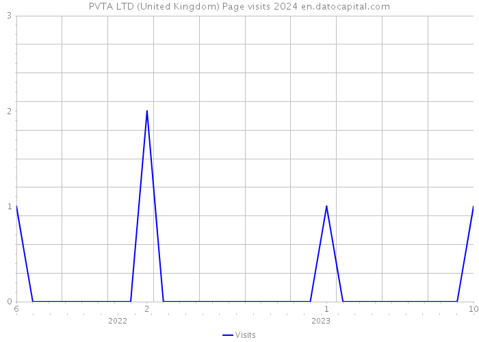 PVTA LTD (United Kingdom) Page visits 2024 