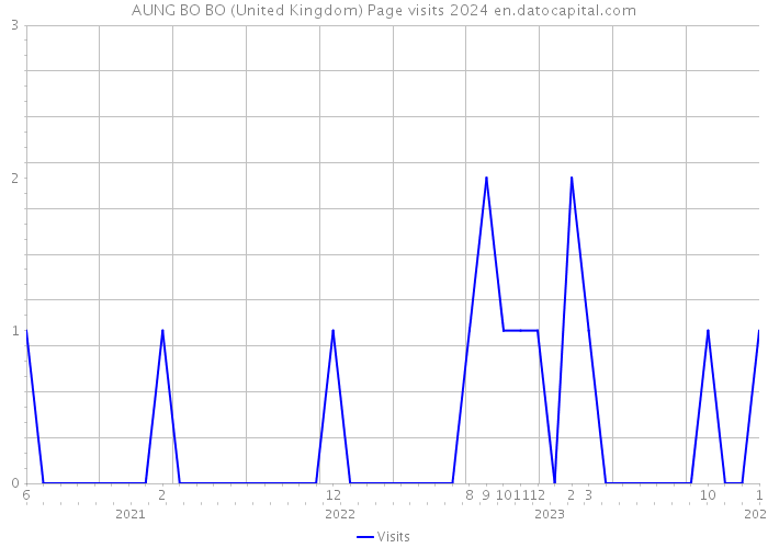 AUNG BO BO (United Kingdom) Page visits 2024 