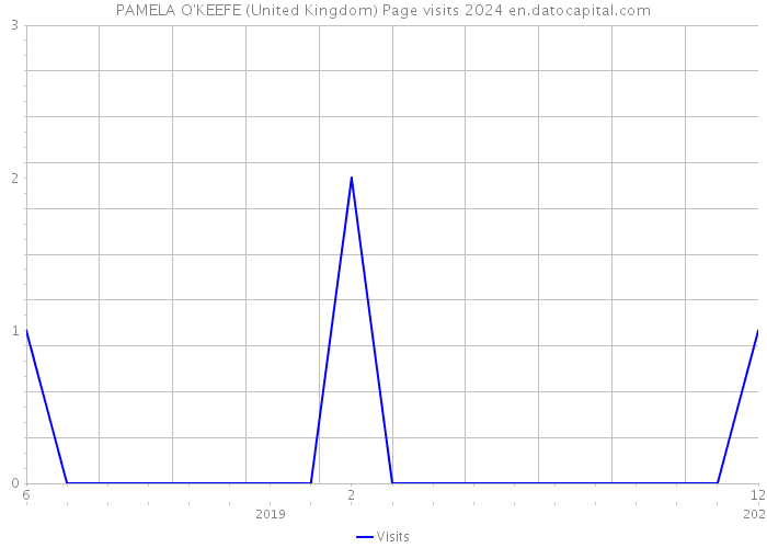 PAMELA O'KEEFE (United Kingdom) Page visits 2024 