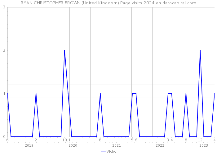 RYAN CHRISTOPHER BROWN (United Kingdom) Page visits 2024 