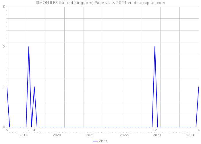 SIMON ILES (United Kingdom) Page visits 2024 