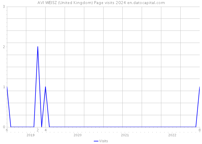 AVI WEISZ (United Kingdom) Page visits 2024 