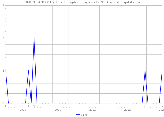 SIMON HANCOCK (United Kingdom) Page visits 2024 