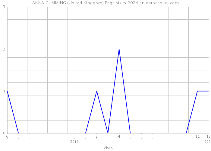 ANNA CUMMING (United Kingdom) Page visits 2024 