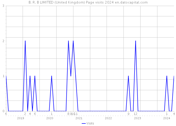 B. R. B LIMITED (United Kingdom) Page visits 2024 