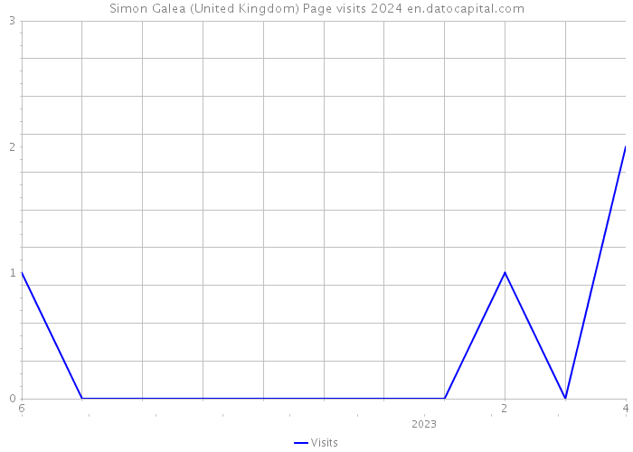 Simon Galea (United Kingdom) Page visits 2024 