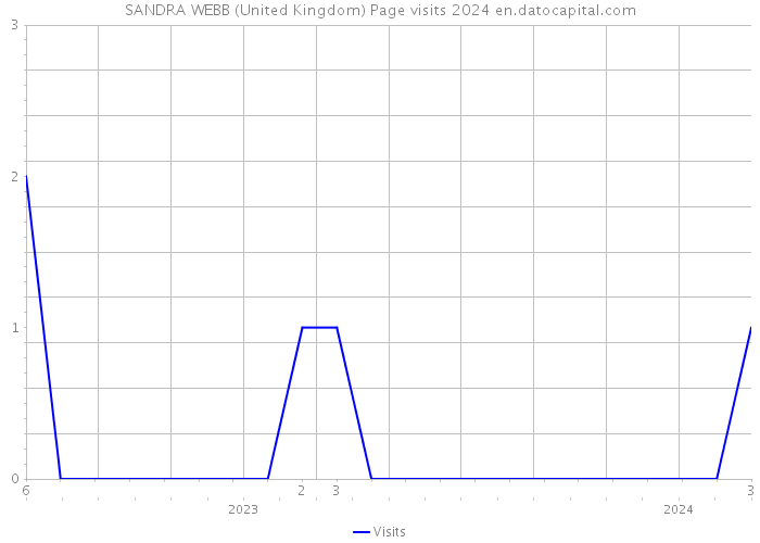SANDRA WEBB (United Kingdom) Page visits 2024 
