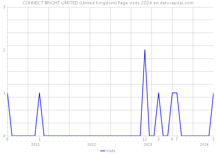 CONNECT BRIGHT LIMITED (United Kingdom) Page visits 2024 