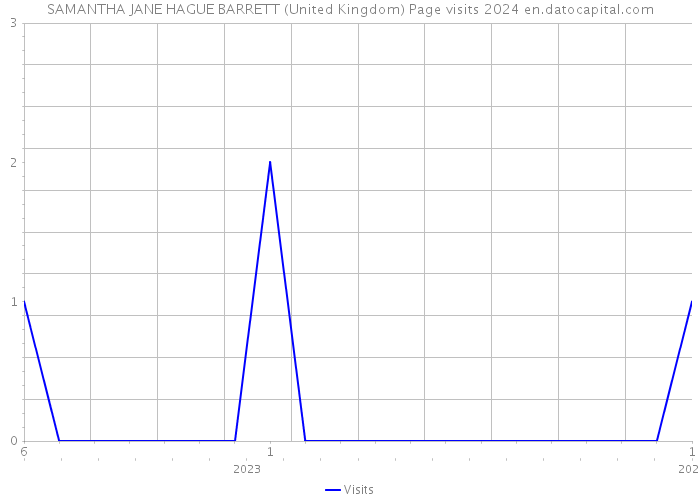 SAMANTHA JANE HAGUE BARRETT (United Kingdom) Page visits 2024 