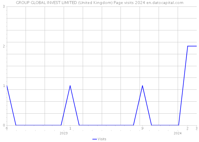 GROUP GLOBAL INVEST LIMITED (United Kingdom) Page visits 2024 