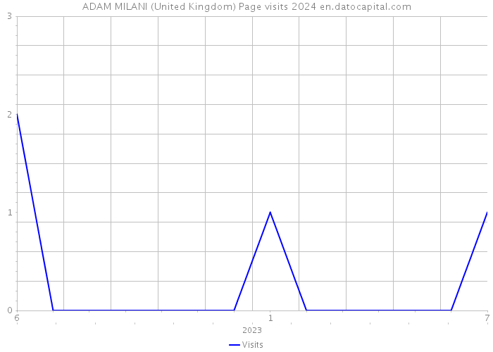 ADAM MILANI (United Kingdom) Page visits 2024 