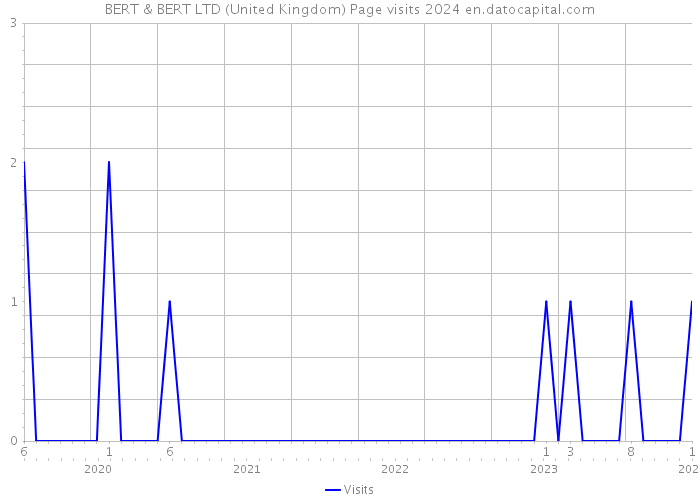 BERT & BERT LTD (United Kingdom) Page visits 2024 