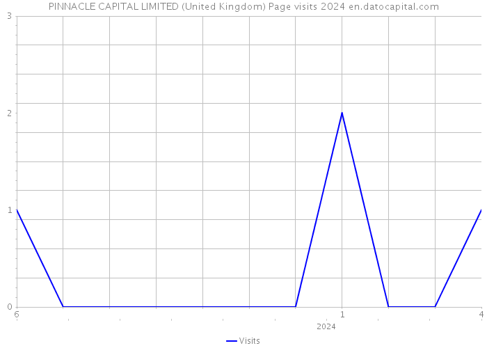 PINNACLE CAPITAL LIMITED (United Kingdom) Page visits 2024 