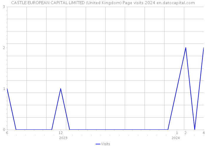 CASTLE EUROPEAN CAPITAL LIMITED (United Kingdom) Page visits 2024 