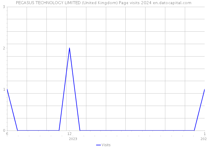 PEGASUS TECHNOLOGY LIMITED (United Kingdom) Page visits 2024 