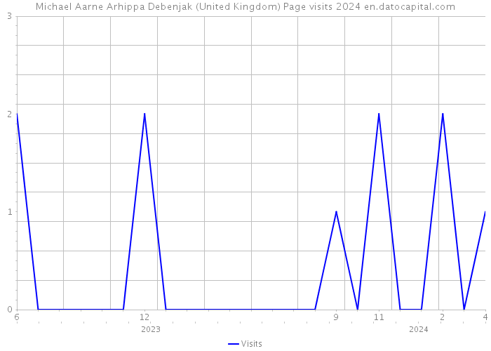 Michael Aarne Arhippa Debenjak (United Kingdom) Page visits 2024 