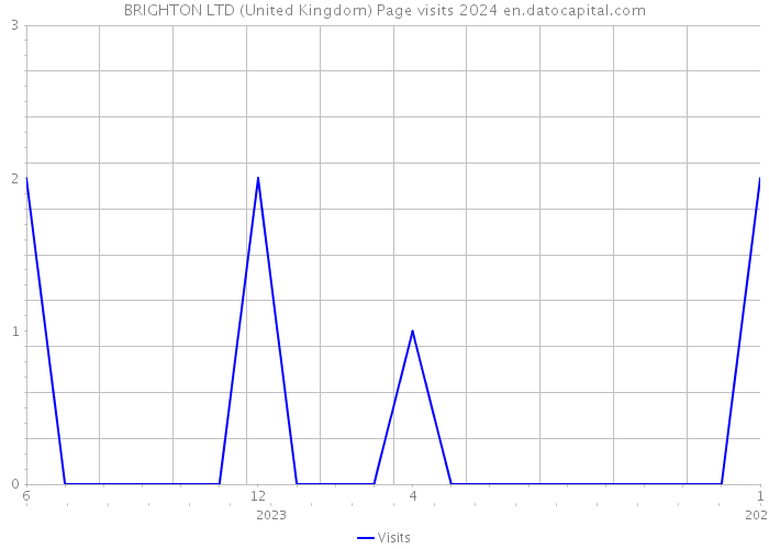 BRIGHTON LTD (United Kingdom) Page visits 2024 