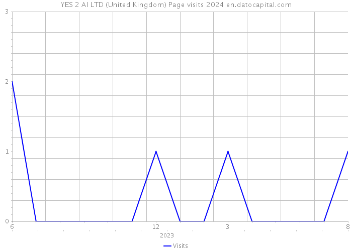 YES 2 AI LTD (United Kingdom) Page visits 2024 