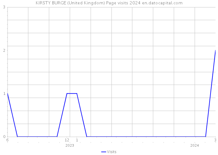 KIRSTY BURGE (United Kingdom) Page visits 2024 