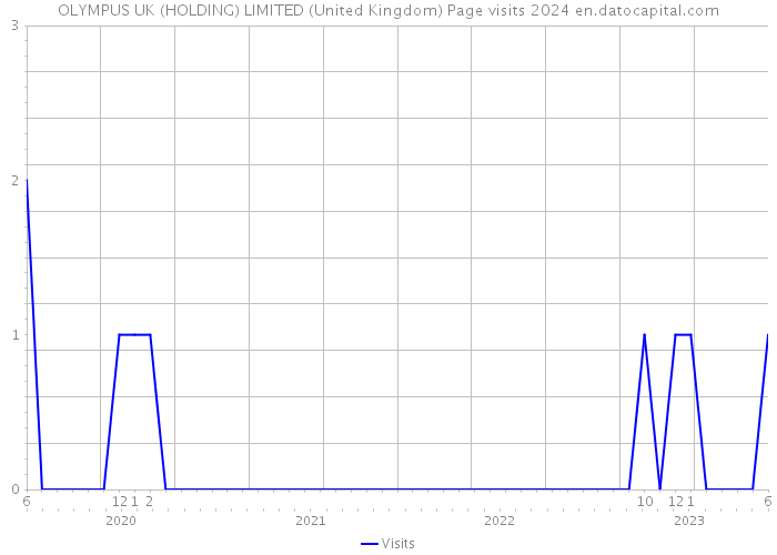 OLYMPUS UK (HOLDING) LIMITED (United Kingdom) Page visits 2024 