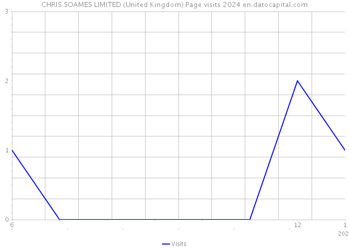 CHRIS SOAMES LIMITED (United Kingdom) Page visits 2024 