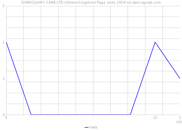 DOMICILIARY CARE LTD (United Kingdom) Page visits 2024 