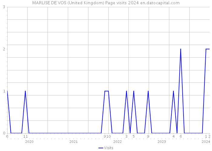 MARLISE DE VOS (United Kingdom) Page visits 2024 