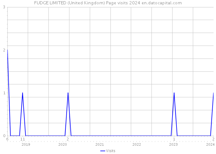 FUDGE LIMITED (United Kingdom) Page visits 2024 