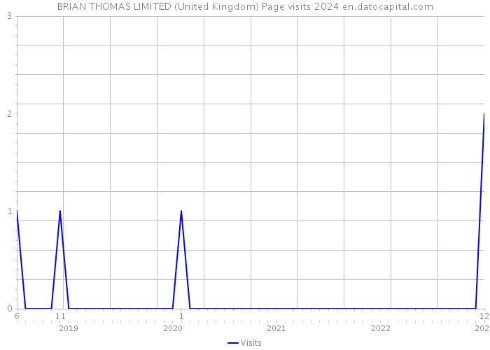 BRIAN THOMAS LIMITED (United Kingdom) Page visits 2024 