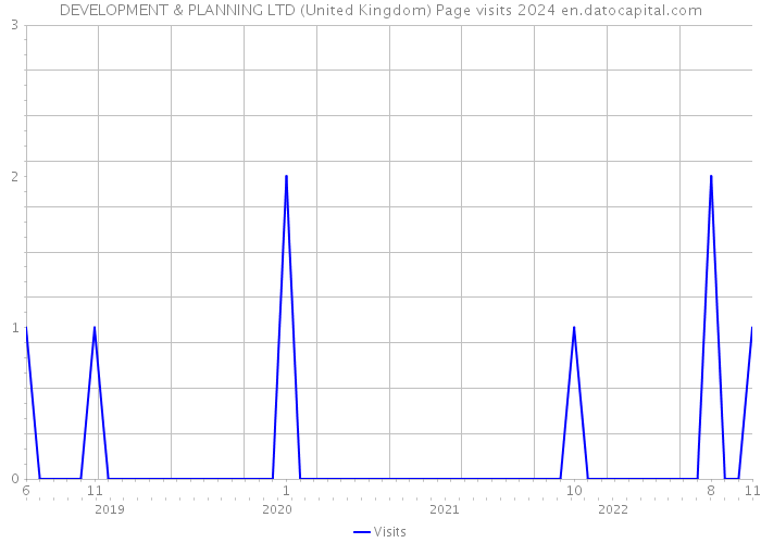 DEVELOPMENT & PLANNING LTD (United Kingdom) Page visits 2024 