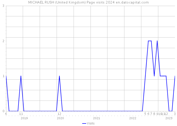 MICHAEL RUSH (United Kingdom) Page visits 2024 