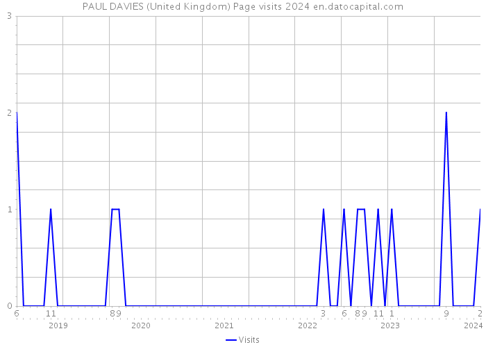PAUL DAVIES (United Kingdom) Page visits 2024 
