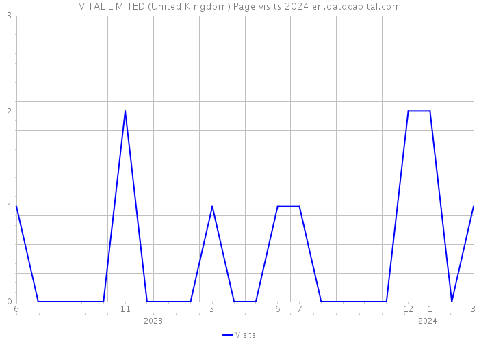 VITAL LIMITED (United Kingdom) Page visits 2024 
