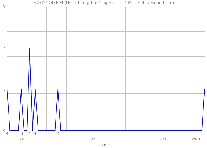 MAQSOOD BIBI (United Kingdom) Page visits 2024 