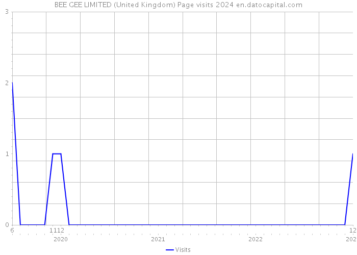 BEE GEE LIMITED (United Kingdom) Page visits 2024 