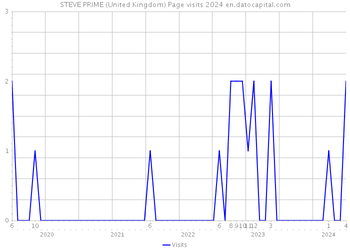 STEVE PRIME (United Kingdom) Page visits 2024 