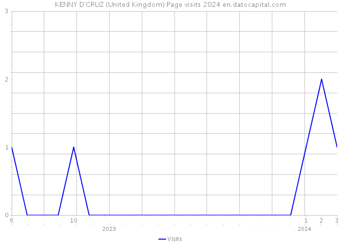 KENNY D'CRUZ (United Kingdom) Page visits 2024 