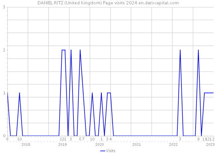 DANIEL RITZ (United Kingdom) Page visits 2024 