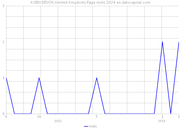 KOEN DEVOS (United Kingdom) Page visits 2024 