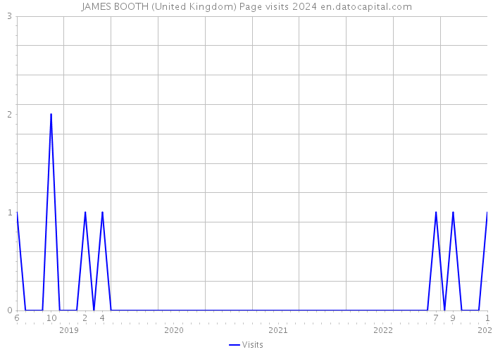 JAMES BOOTH (United Kingdom) Page visits 2024 