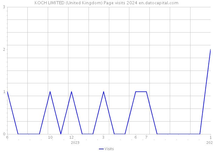 KOCH LIMITED (United Kingdom) Page visits 2024 